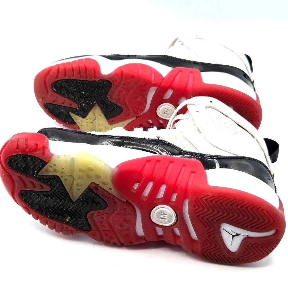 Nike Air Jordan Jumpman Two Trey White Red Black Sneakers DQ8431-106 Boys 5.5 Y